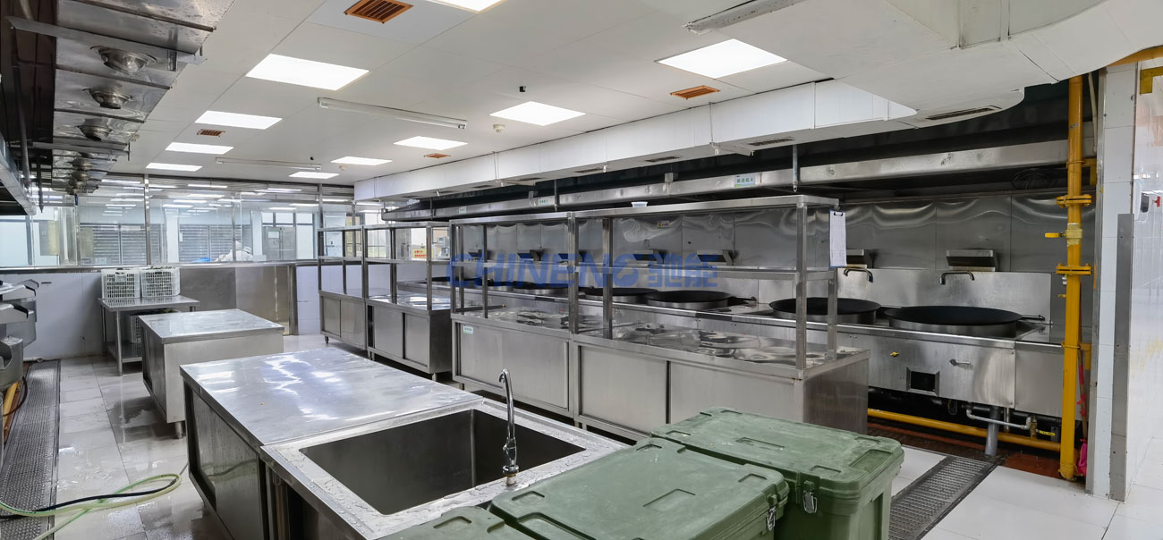 Nhà ăn công ty Kế hoạch kết hợp thiết bị