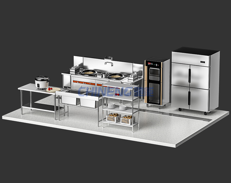 Nhà hàng trung quốc nhỏnhà hàng Trung Quốc Cảnh 3D