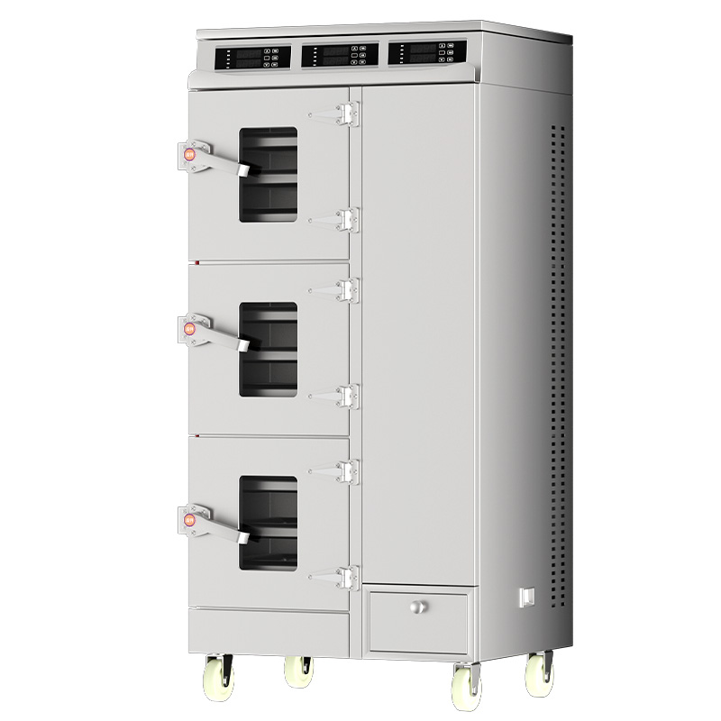 Tủ hấp ba cửa qua cửa sổ