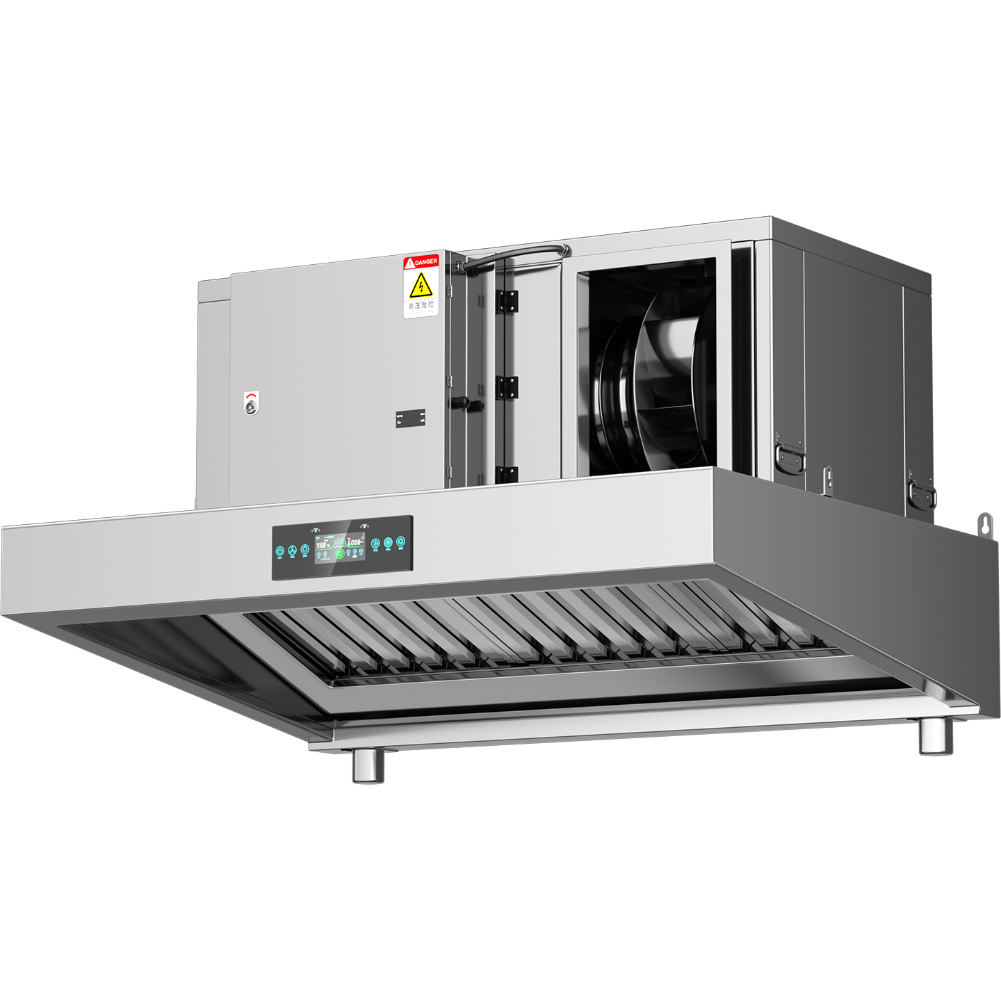Máy lọc khói dầu công nghiệp tích hợp CHINENG cho bếp nhà hàng